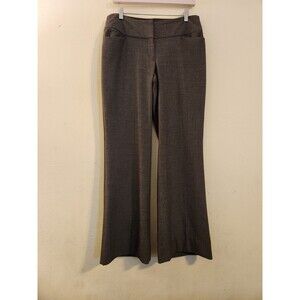 Express Design Studio Editor Women’s Size 10 Gray Polyester Blend Flared Pants